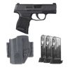 Sig Sauer P365 TACPAC 9mm Pistol Night Sights 3 Mags and Holster