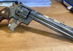 Colt Custom Shop Engraved Anaconda STS 8" Barrel Revolver .44 Magnum